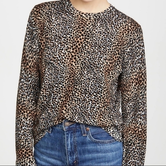 EQUIPMENT Raydon Wool Sweater in Leapord Print - Picture 1 of 14